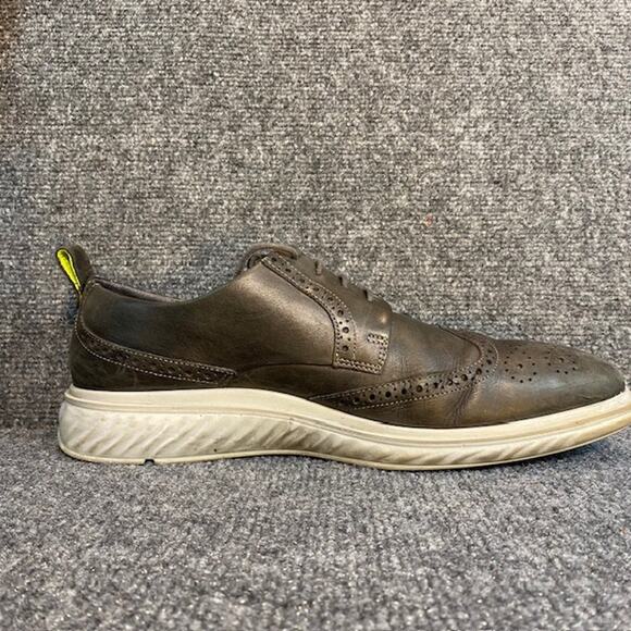 ECCO ST1 Hybrid Lite Gray Wingtip Brogue Oxford Shoe Mens 12 Comfort Classic main image 4